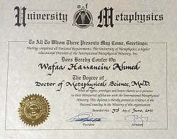 Ph.D. Metaphysical Science